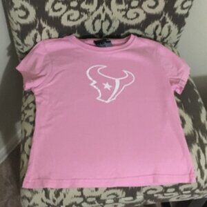 Houston Texans pink tee by Reebok size small 7/8